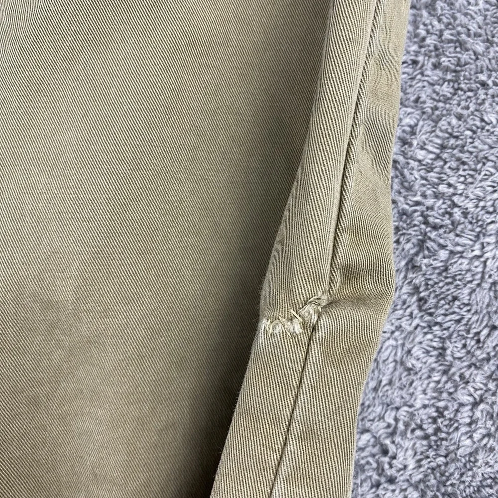 Levis Straight Pants Men 36x30 Tan Khaki Chino Flat‎ Front 100% Cotton